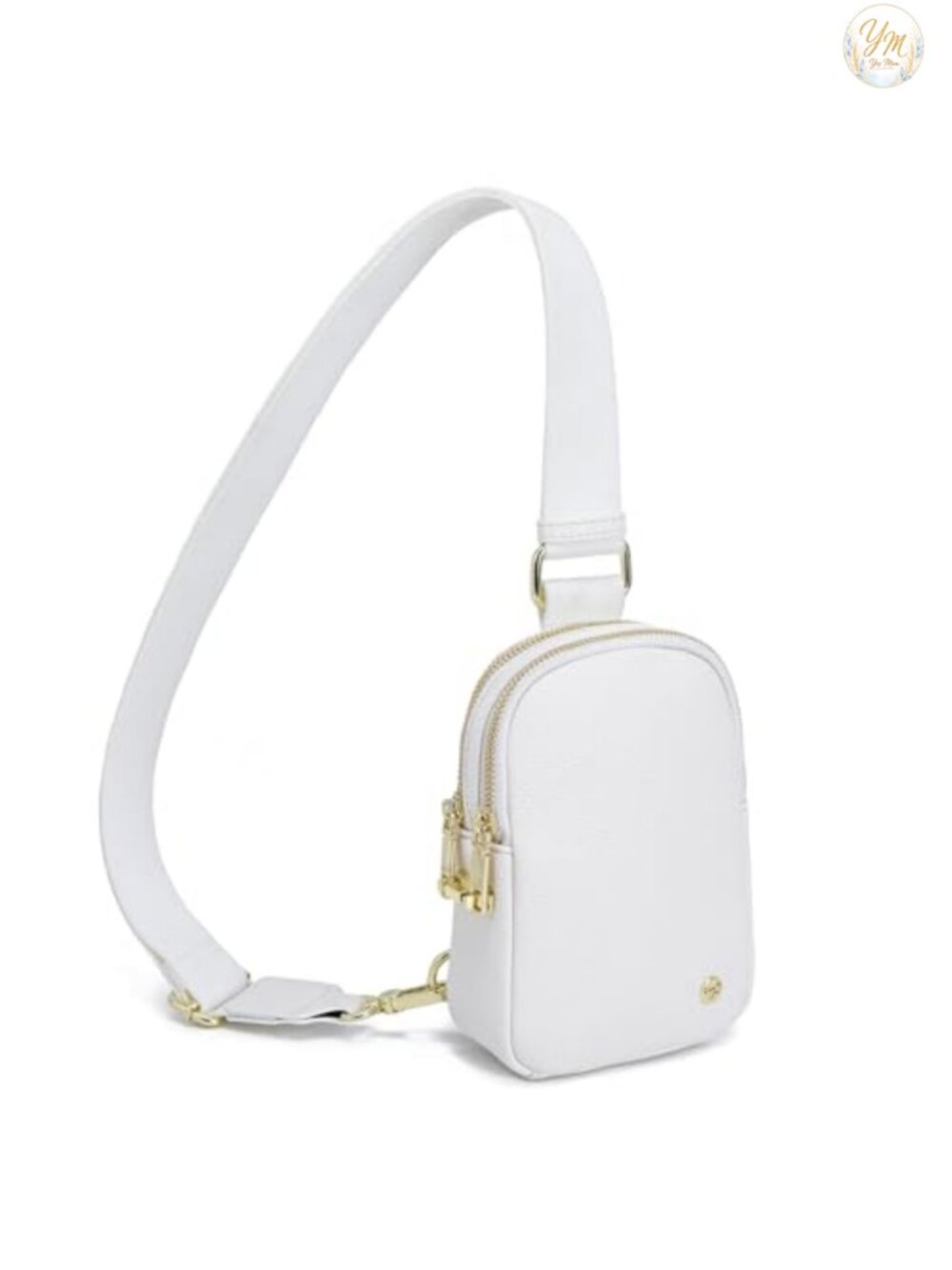 Anti-Theft RFID Blocking Crossbody Sling Bag with Zipper Lock, Faux Leather for